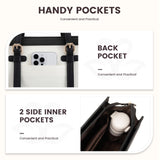 LOVEVOOK Laptop Bag for Women 15.6 inch Canvas Laptop Tote Bag, Large Capacity Work Bag with Clutch Purse, Computer Bag Office Business Briefcase, Casual Handbag for Travel College Teacher School