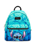 Disney Lilo & Stitch Blue Tropical Leaves Mini Backpack BLACK NONE | Backpacks4Less
