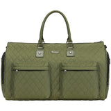 Womens Convertible Garment Bags for Travel, Modoker Waterproof Carry On Garment Bag Garment Duffel Bag - 2 in 1 Hanging Suitcase Suit Travel Luggage Bag, Green