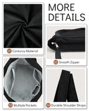 Iioscre Women Corduroy Tote Bag,Tote Bag with Zipper,Large Capacity Casual Shoulder Handbags with Inner Pockets Work