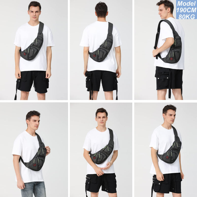 NICGID Sling Bag Chest Shoulder Backpack Crossbody Bags Casual Daypack for Men Women