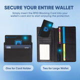 TICONN RFID Blocking Cards - 4 Pack, Premium Contactless NFC Debit Credit Card Passport Protector Blocker Set for Men & Women, Smart Slim Design Perfectly fits in Wallet/Purse (4)
