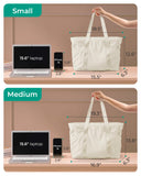 BAGSMART Tote Bag for Women, Tote Bag with Zipper Work Tote with Compartments Nurse Shoulder Hanbag for Travel, Gym