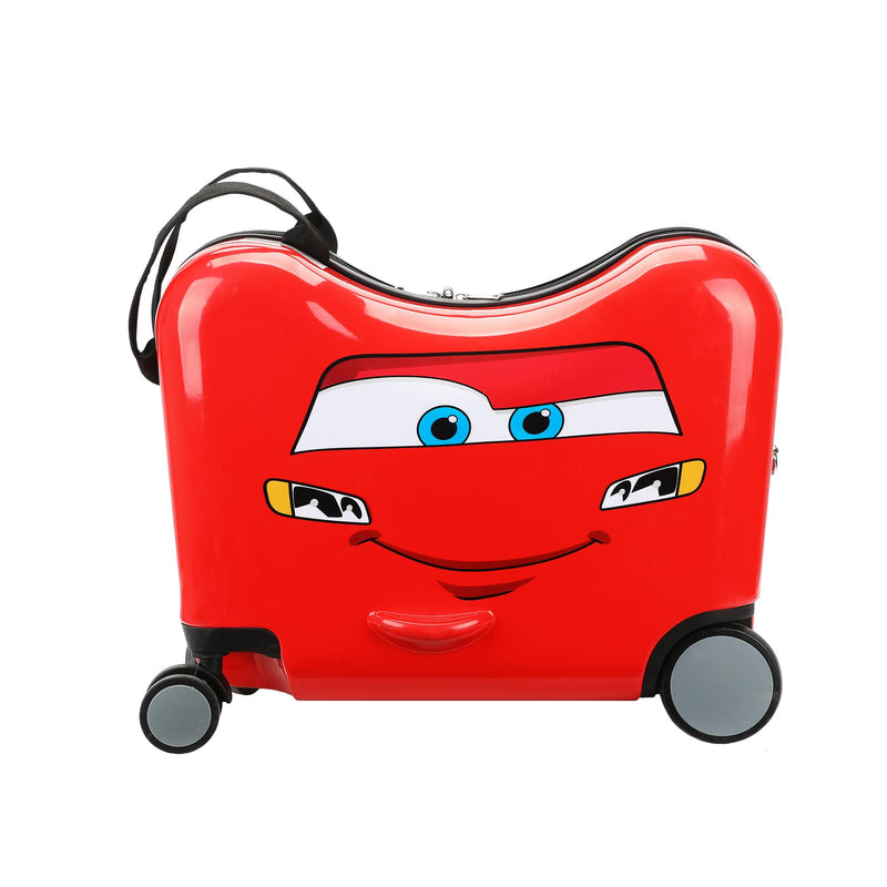 Disney's Cars Lightning McQueen Ride-On 18" Suitcase For Kids & Toddlers