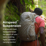 Osprey Hikelite 28L Lightweight Hiking Backpack - Durable Travel Daypack with Rain Cover for Men and Women, Chameleon/Black, S/M