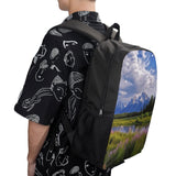 Backpack,Grand Teton National Park Print Backpack,Stylish Backpacks,Lightweight Backpack for Men Women Beach Hiking Camping
