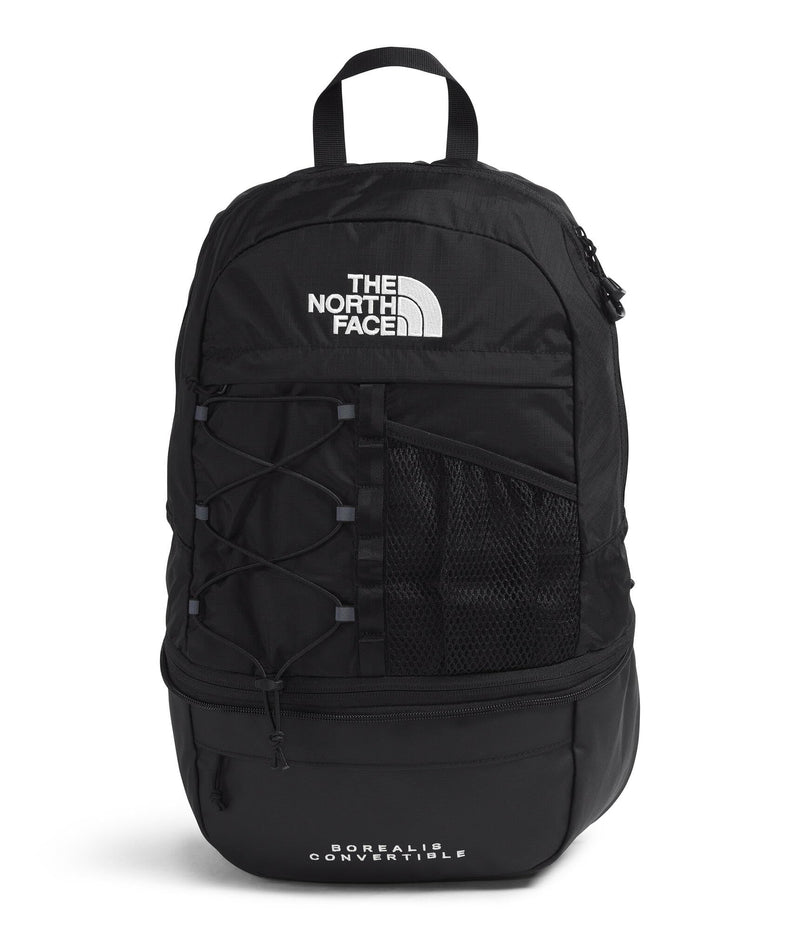 The North Face Borealis Convertible Pack - Commuter Laptop Backpack, Removable Lumbar Pack, Water Repellent Finish, TNF Black/TNF Black, One Size