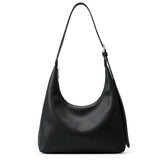 KALIDI Crescent Tote Bag, Women Underarm Handbag Vegan Leather Zipper Shoulder Purse Hobo for Evening Shopping Casual