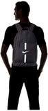 NIKE Unisex Academy Team Sports backpack (pack of 1), Black/Black/White, 18 long, Sport