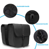 MOSISO 20L Bike Panniers, 2 Pack Waterproof Panniers Bike Bag, Large Capacity Flap Bicycle Rear Rack Seat Luggage Storage Trunk Bag for Road Mountain Cycling Traveling Commuting, Black