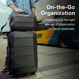 Osprey Ozone 2-Wheel 80L/27 Checked Luggage - Lightweight Rolling Bag with High Clearance and Oversized Wheels - Travel Suitcase with Mesh Organization, Trolley Handle and Add-a-Bag Strap, Black