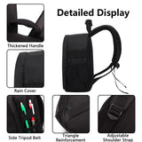 Lizbin Camera Backpack Professional Camera Bag for DSLR/SLR Mirrorless Camera, Photography Backpack Case for Women Men Photographers, Camera Case Compatible with Canon Nikon Sony Digital Lens (Grey)