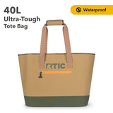 RTIC Ultra-Tough Tote Bag, Waterproof for Beach, Pool, Towel, Grocery, Shopping, Camping, Picnic, Travel, Boat, Heavy-Duty, Puncture Resistant, Large, Trailblazer