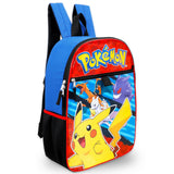 Pokemon Backpack Set - Bundle with 16" Pikachu Backpack, Utility Case, Pencil Holder, Water Bottle, Stickers, More | Pokemon School Bag Set for Kids, Boys, Girls