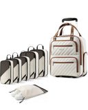 LUGGEX Underseat Carry On Luggage and 6 Set Packing Cubes Bundle – Travel Essentials