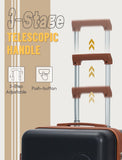 CONCEPTEN Carry On Luggage 22x14x9 Airline Approved, 20-inch Hard Shell Suitcases with Wheels, ABS Lightweight Carry on Suitcase with TSA Lock