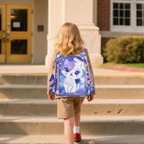 KidsPUNK Girls Backpack Kids Backpacks for Girls Cute Cat Backpack Kawaii Backpack for Preschool Elementary Kindergarten,Light Purple Color,Large Capacity,16 Inch