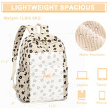 Bluboon School Backpack for Teen Girls Bookbags Elementary High School Corduroy Laptop Bags Women Travel Daypacks