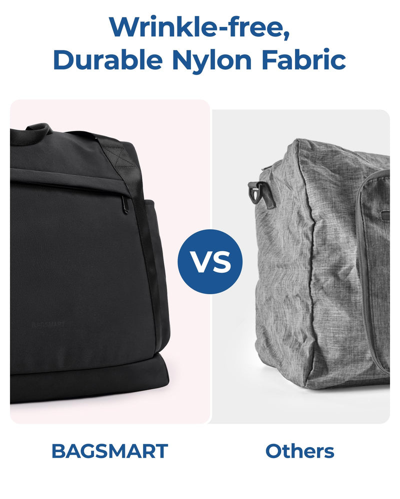 BAGSMART Personal Item Travel Bag For Spirit Airlines, 23L Lightweight Gym Bag for Women Foldable Duffle Bag Weekender Overnight Bag for Travel, Gym