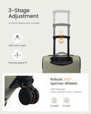 LOVEVOOK Carry On Luggage 22x14x9 Airline Approved, Softside Suitcase with Spinner Wheels for Men Women, 22 Inch Rolling Luggage with TSA Lock Multiple Compartments for Travel Business Trip