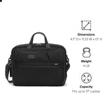 TUMI - Alpha Large 17" Laptop Briefcase - Professional Briefcase for Commute or Travel - Padded Compartment Fits Up to 17" Screen - Black
