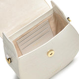 RADLEY London Rope Walk - Faux Crocodile Women's Mini Leather Zip Around Crossbody Bag, Chalk