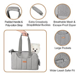 Dog Purse Carrier for Small Dogs Cats Rabbits Up to 13lbs, Lightweight Pet Sling Carriers with Crossbody Strap, Portable Puppy Soft Sided Tote Bag Carrier for Vet,Hiking,Travel Gray