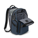 Tumi Mens Search Backpack Navy Coated Canvas One Size
