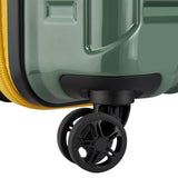 DELSEY PARIS Rempart Hardside Expandable Luggage with Spinner Wheels, Army Green, Carry-On 19 Inch