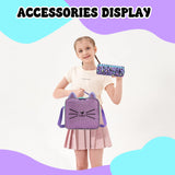 Meetbelify Backpack with Wheels for Girls Rolling Backpack Cute Carry on Backpack for Elementary Student