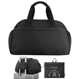 Navaris Travel Bag - Weekend Foldable Holdall - Airline Cabin & Underseat Luggage - Durable & Lightweight - Large Duffle Bags with Pockets & Adjustable Strap - 38L Capacity, Black