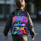 School Backpack for Boys- Video Game Backpacks Boys Backpack for Kids Children Teens Elementary Middle School - Students Bookbag Ages 6-18, Game Bookbag Travel Back Pack