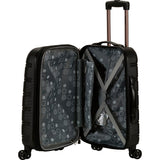 Rockland Melbourne Lightweight Expandable Hardside Spinner Wheel Luggage in Pink