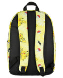Bioworld Pokemon Pikachu Pokeball Tie Dye 17" Travel Laptop Backpack