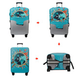 WUJIAONIAO Travel Luggage Cover Baggage Suitcase Cover Protector Skins 18-32 Inch (A15 Go Travel, XL (for 29-32 inch luggage))