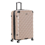 Kenneth Cole REACTION Diamond Tower Collection Lightweight Hardside Expandable 8-Wheel Spinner Travel Luggage, Rose Gold, 28-Inch Checked
