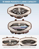 LOVEVOOK Teacher Tote Bag for Women Work, Nurse Laptop Bag for Women, Utility Everything Tote For Work/Travel/College/Daily, Professional Computer Purse Large Handbag With Multi Pockets