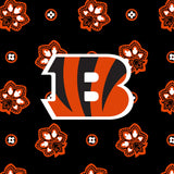 Vera Bradley Women's Clear Nfl Small Backpack (Multiple Teams Available), Cincinnatibengalsonblack/Orangebandana, One Size