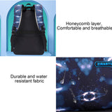JiaYou Space Pattern Galaxy Backpack Boys Primary Junior Middle School Daypack Men High Middle School Laptop Bag(Blue Space,Backpack Only)