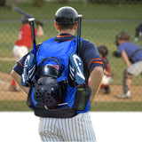 VIGEGARI Baseball & Softball Bat Backpack, Double-Layer Sports Bag with Glove Clip, Large Capacity for Youth & Adult Players, Accessories Storage for Boys and Girls