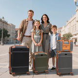 Cobens Expandable Luggage Sets 5 Piece with Detachable Spinner Wheels and TSA Lock,ABS Hard Case Suitcases with Wheels,Carry On Luggage Set