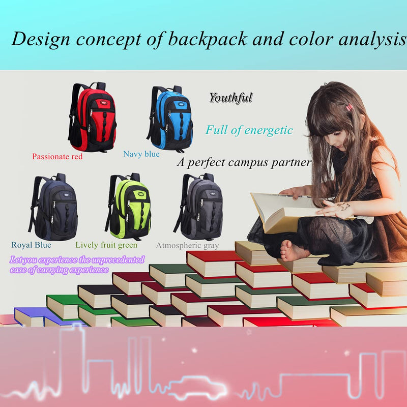VIDOSCLA Teens Elementary School Backpack Casual Day pack Students Book Bags Outdoor Travel Knapsack Bags for Boys Girls