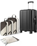LUGGEX Carry On Luggage and 4 Set Travel Packing Cubes Bundle – Travel Essentials