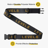 LEVEL8 Luminous Luggage Sets 2 Piece with Luggage Straps, 20/28 inch