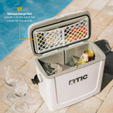 RTIC 16 Qt Road Trip Cooler, Hard Insulated Portable with Strap and Handle for Outdoor, Beach, Picnic, Camping, Sports, Travel, Beach/Marine