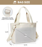 KALIDI Tote Bag for Women,Shoulder Bag with Laptop Compartment for work Leisure Nylon Top-Handle Foldable Weekend