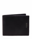 TUMI - Nassau Double Billfold Wallet - Men's Premium Leather Card Holder - RFID Protection - Smooth Black Leather