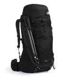 The North Face Terra 65 Backpack - Unisex Hiking Pack, Cinch-Top Opening with Zipper, Pole & Ice Axe Attachments, TNF Black/Asphalt Grey-NPF, Small/Medium