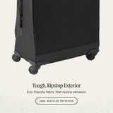eagle creek Expanse 4-Wheel 26" Luggage – Durable Checked Spinner Suitcase with Expandable Capacity – Rugged Fabric, Lockable Zippers & Grab Handles – Travel-Ready – Midnight Black