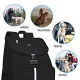 BAGLHER丨Dog Travel Bag, Airline Approved Pet Supplies Backpack, Dog Travel Backpack Accessories Set with 2 Silicone Collapsible Bowls and 2 Food Baskets. Black